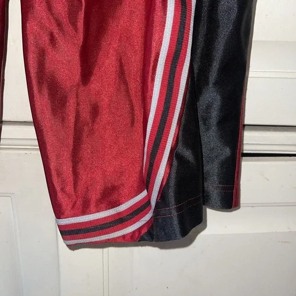 Adidas Track Pants Men L Red Vintage Retro‎ Metallic Shimmer Athletic Old School